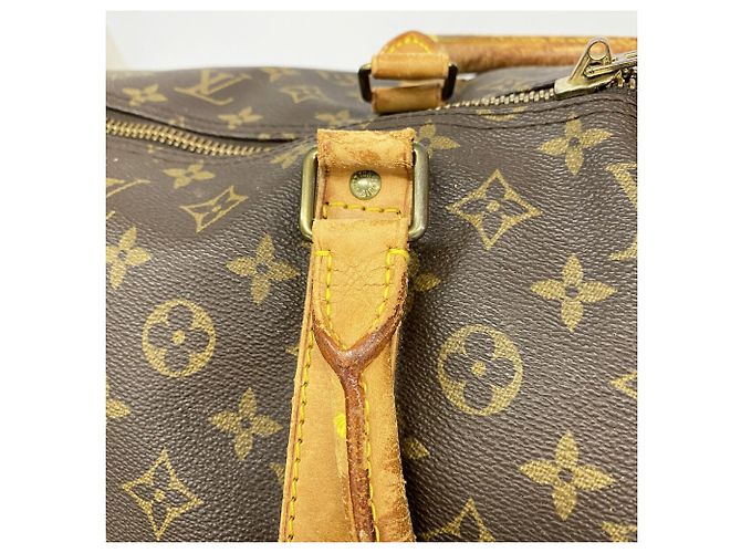 Louis Vuitton Boston Monogram Keepall Bandoulière 60 Braun - Ansicht 12