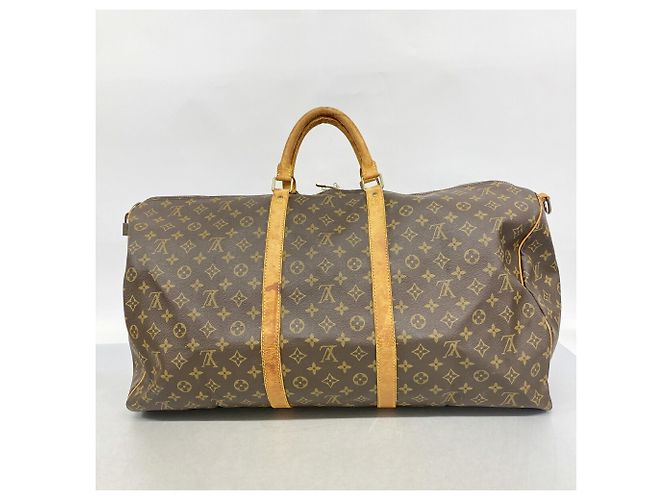 Louis Vuitton Boston Monogram Keepall Bandoulière 60 Braun - Ansicht 14