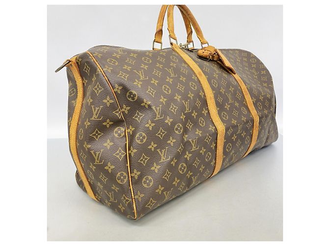 Louis Vuitton Boston Monogram Keepall Bandoulière 60 Braun - Ansicht 2