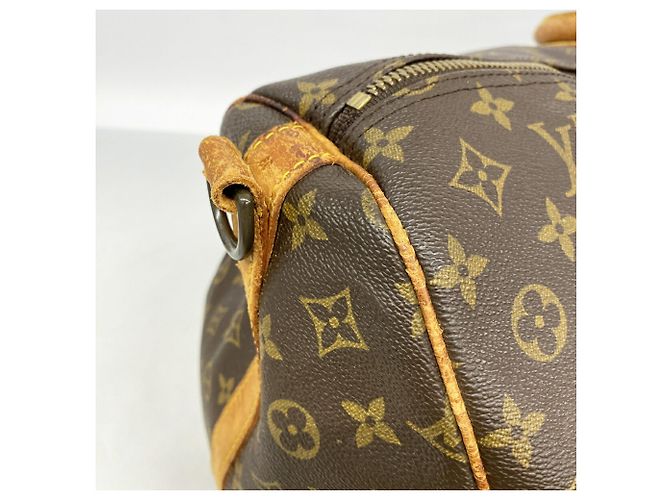 Louis Vuitton Boston Monogram Keepall Bandoulière 60 Braun - Ansicht 8