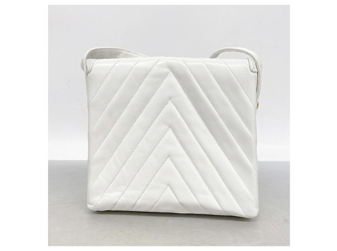 Bolso de hombro Chanel blanco - vista 10
