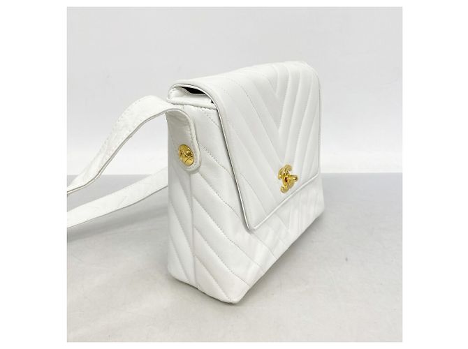 Bolso de hombro Chanel blanco - vista 2