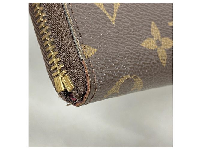 Louis Vuitton Monogram Portefeuille Clemence Long Wallet Castaño Fucsia - vista 6