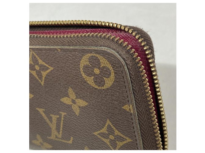 Louis Vuitton Monogram Portefeuille Clemence Long Wallet Castaño Fucsia - vista 7