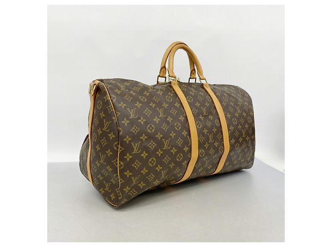 Louis Vuitton Boston Monogram Keepall Bandoulière 55 Braun - Ansicht 2