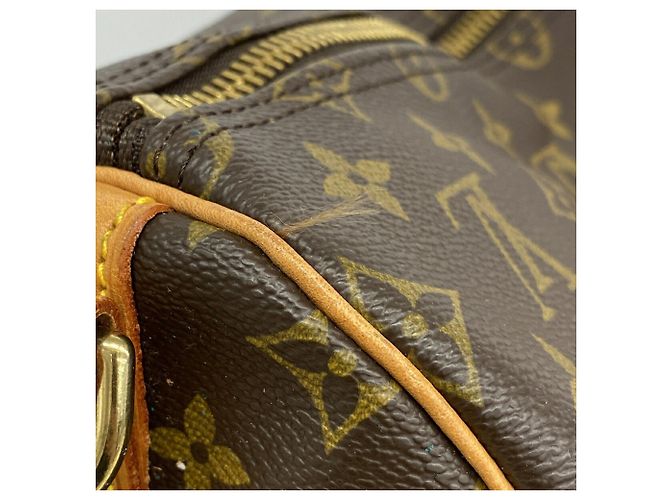 Louis Vuitton Boston Monogram Keepall Bandoulière 55 Braun - Ansicht 9