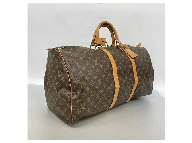 Louis Vuitton Boston Monogram Keepall 55 Marron - vue 2