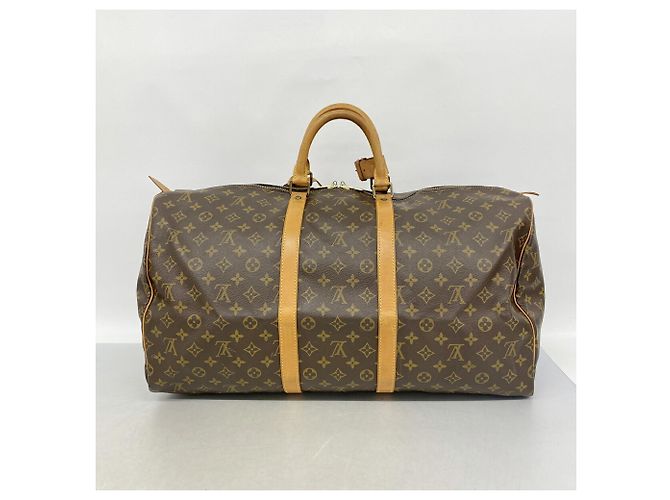 Louis Vuitton Boston Monogram Keepall 55 Marron - vue 9