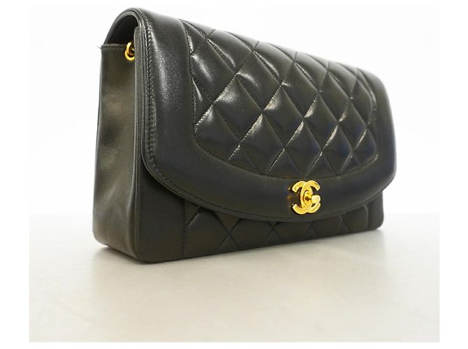 Chanel Diana Chain Schultertasche Schwarz - Ansicht 2