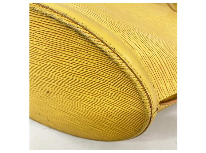 Borsa a tracolla Louis Vuitton Epi Saint Jacques Giallo - vista 6