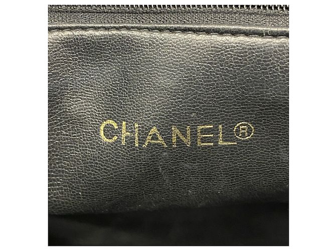 Timeless Chanel Matelassé Lammleder Chain Tote Bag Schwarz - Ansicht 5