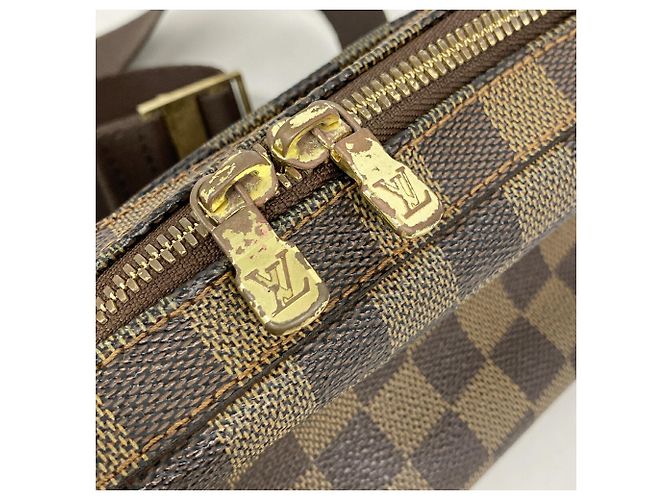 Borsa a tracolla Louis Vuitton Damier Geronimos N51994 in Ebene Damier ebene - vista 9