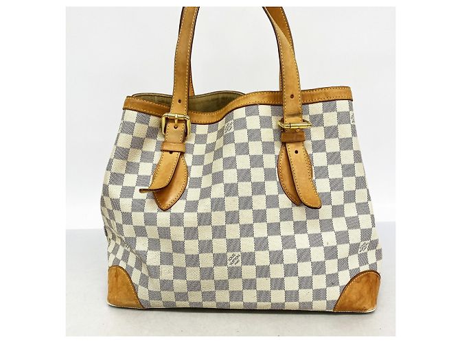 Louis Vuitton Damier Azur Hampstead MM Tote Bag Weiß - Ansicht 11