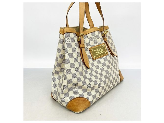 Louis Vuitton Damier Azur Hampstead MM Tote Bag Weiß - Ansicht 2