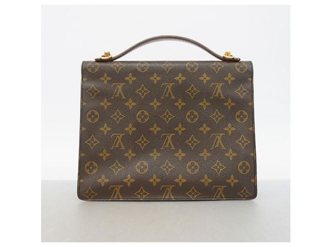 Bolsa Louis Vuitton Monogram Monceau 28 Marrom - vista 13