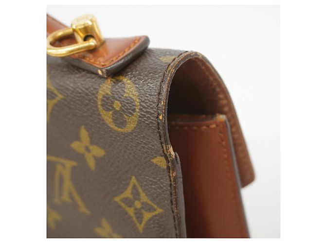 Bolsa Louis Vuitton Monogram Monceau 28 Marrom - vista 9