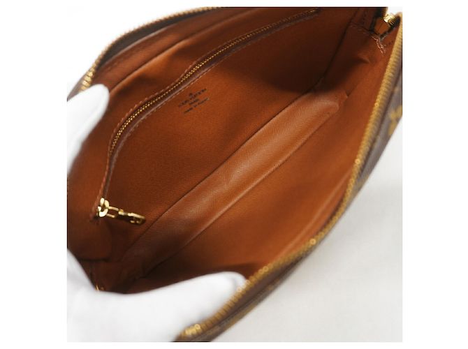 Borsa a pochette Louis Vuitton Monogram Marly Dragonne GM Marrone - vista 4