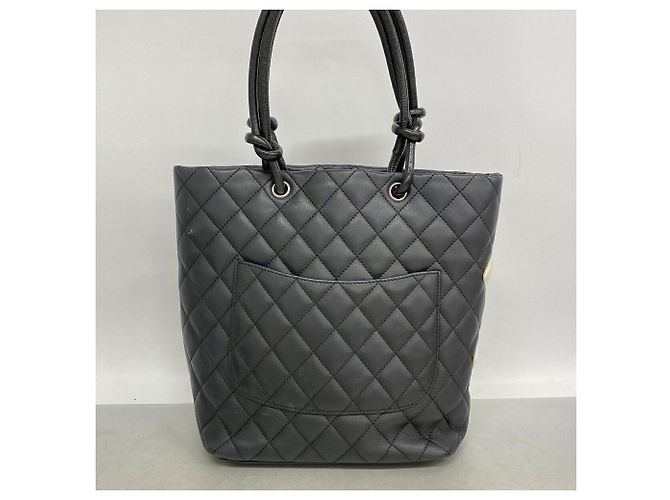 Chanel Cambon Tote Bag aus Lammleder Schwarz - Ansicht 12