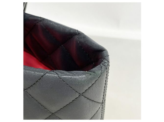 Chanel Cambon Tote Bag aus Lammleder Schwarz - Ansicht 8
