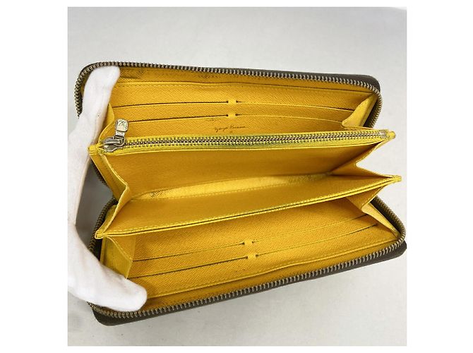Zippy Cartera larga Louis Vuitton Monogram Pumpkin Dot Amarillo - vista 3