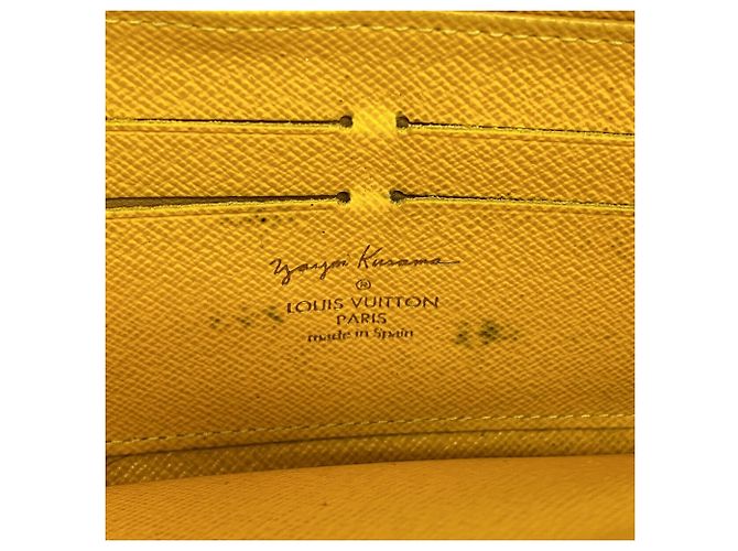 Zippy Cartera larga Louis Vuitton Monogram Pumpkin Dot Amarillo - vista 4