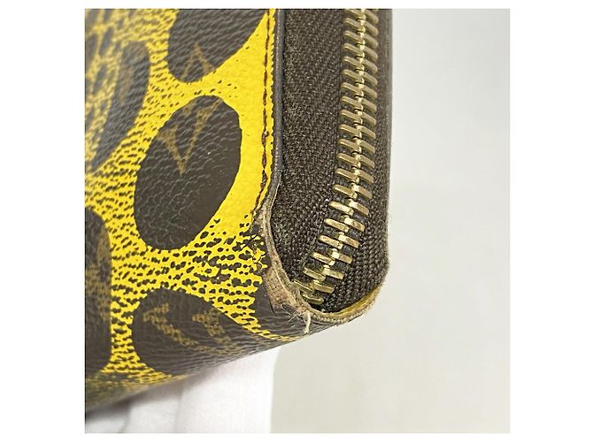 Zippy Cartera larga Louis Vuitton Monogram Pumpkin Dot Amarillo - vista 5