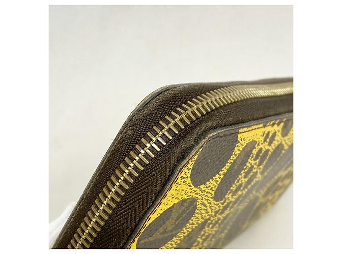 Zippy Cartera larga Louis Vuitton Monogram Pumpkin Dot Amarillo - vista 6