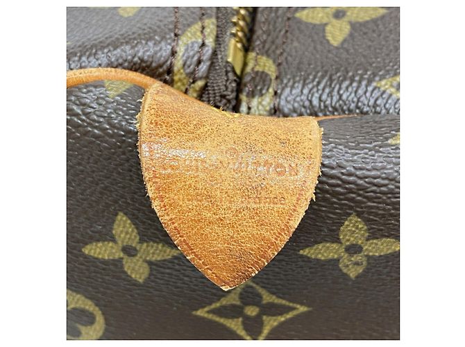 Louis Vuitton Brown Boston Monogram Keepall 55 Marrone - vista 5