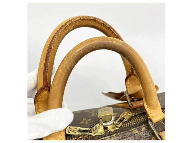 Louis Vuitton Brown Boston Monogram Keepall 55 Marrone - vista 7