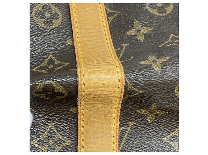 Louis Vuitton Boston Monogram Keepall Bandoulière 55 Marrone - vista 11