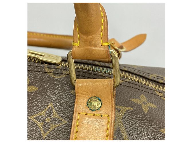 Louis Vuitton Boston Monogram Keepall Bandoulière 55 Marrone - vista 12
