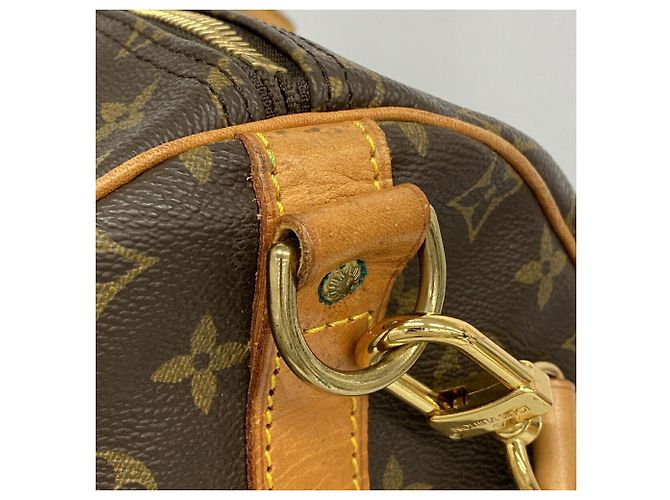 Louis Vuitton Boston Monogram Keepall Bandoulière 55 Marrone - vista 9