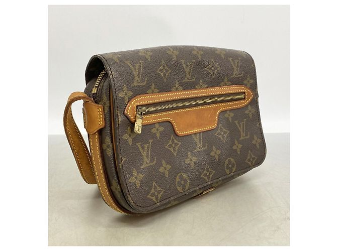 Borsa a tracolla Louis Vuitton Monogram Saint Germain 24 Marrone - vista 2