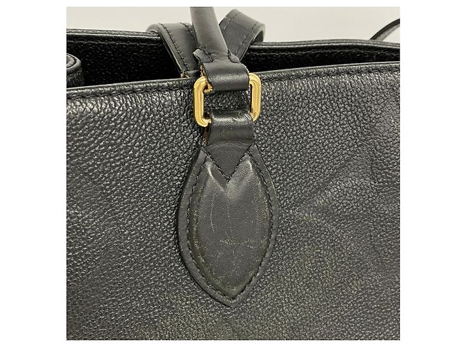 Borsa Tote Louis Vuitton Monogram Empreinte OnTheGo GM Nero - vista 8