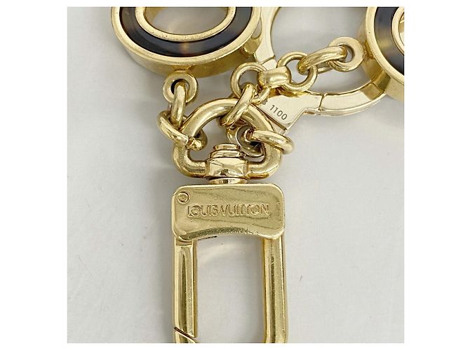 Portachiavi Louis Vuitton Portefeuille Confidence Marrone D'oro - vista 3