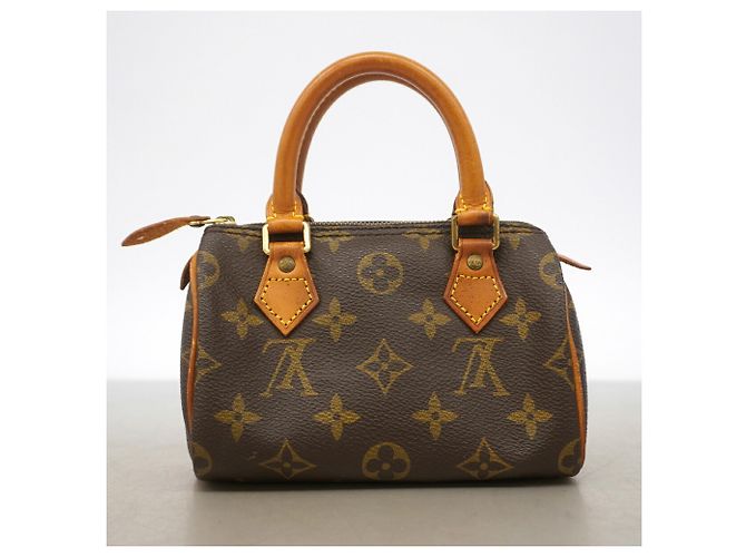 Borsa a mano Louis Vuitton Monogram Mini Speedy Marrone - vista 11