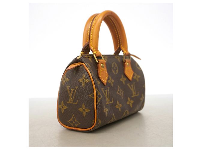 Borsa a mano Louis Vuitton Monogram Mini Speedy Marrone - vista 2