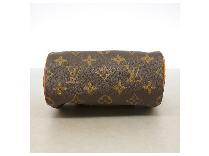 Borsa a mano Louis Vuitton Monogram Mini Speedy Marrone - vista 3