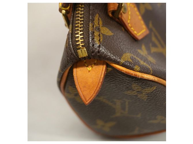 Borsa a mano Louis Vuitton Monogram Mini Speedy Marrone - vista 7