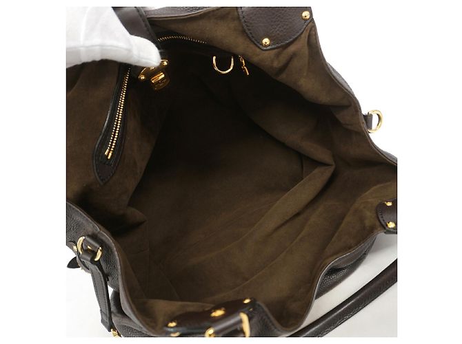 Bolso Tote Louis Vuitton Mahina Chocolate - vista 4