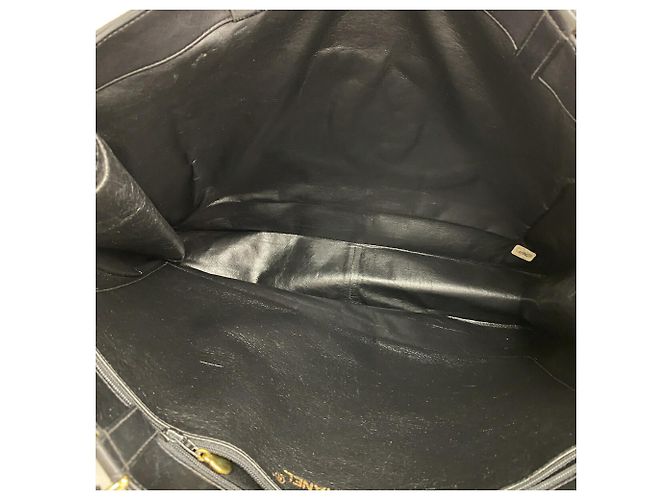 Borsa Tote Chanel in pelle di agnello nera Nero - vista 4