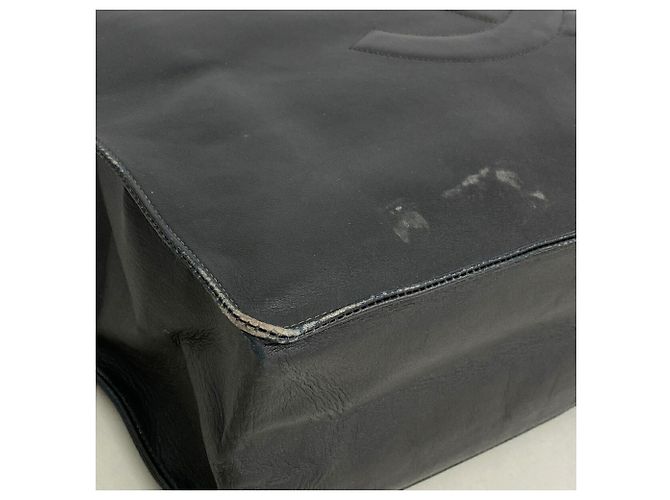 Borsa Tote Chanel in pelle di agnello nera Nero - vista 7