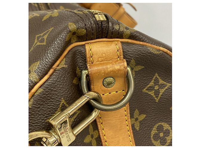 Louis Vuitton Boston Monogram Keepall Bandoulière 60 Marrone - vista 11