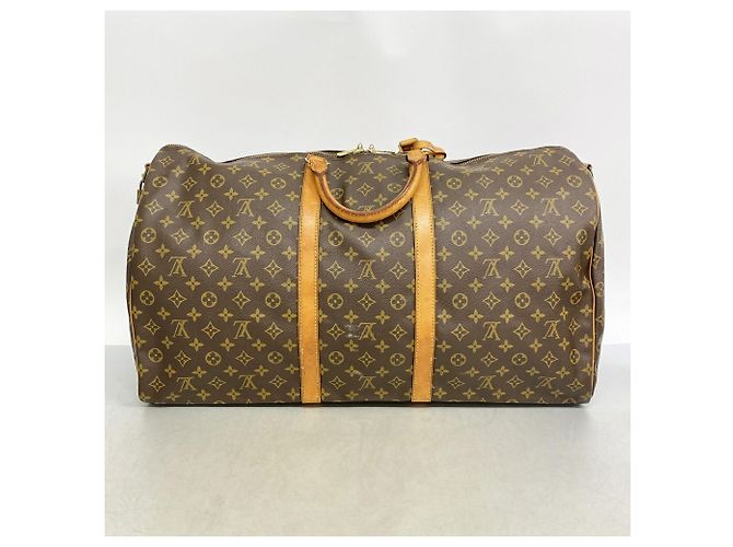 Louis Vuitton Boston Monogram Keepall Bandoulière 60 Marrone - vista 16
