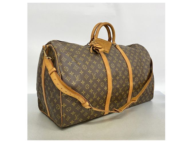 Louis Vuitton Boston Monogram Keepall Bandoulière 60 Marrone - vista 2