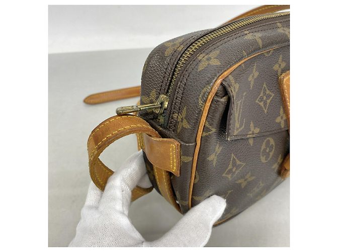 Borsa a tracolla Louis Vuitton Monogram Jeune Fille PM Marrone - vista 7