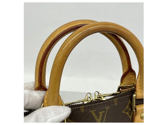 Borsa Louis Vuitton Alma Monogram Marrone - vista 8