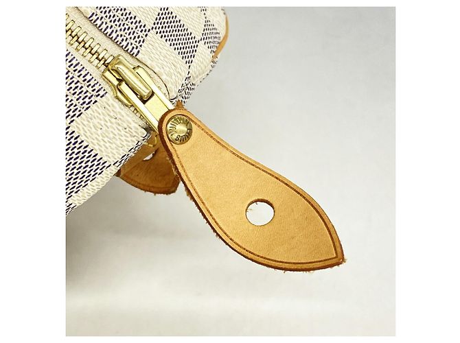 Borsa a mano Louis Vuitton Damier Azur Speedy 30 Bianco - vista 10
