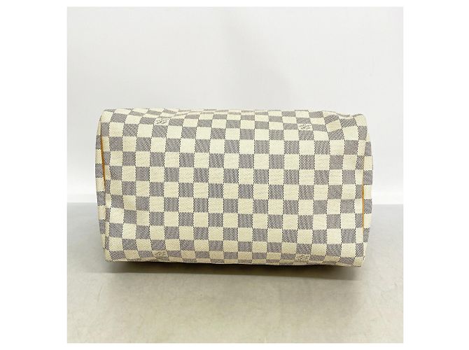 Borsa a mano Louis Vuitton Damier Azur Speedy 30 Bianco - vista 3