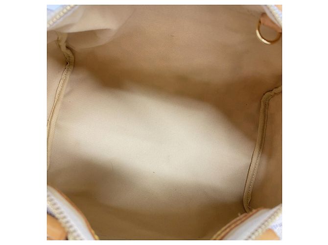 Borsa a mano Louis Vuitton Damier Azur Speedy 30 Bianco - vista 4